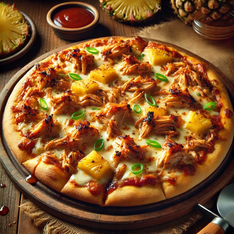 Pineapple Jerk Chicken Pizza